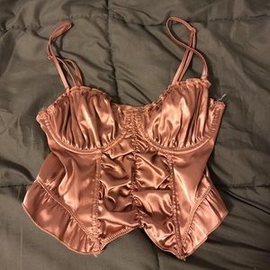 Bronze/ Golden Corset Top